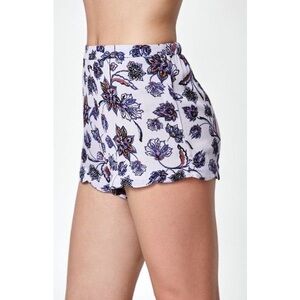 Kendall and Kylie Scalloped Floral Print Shorts